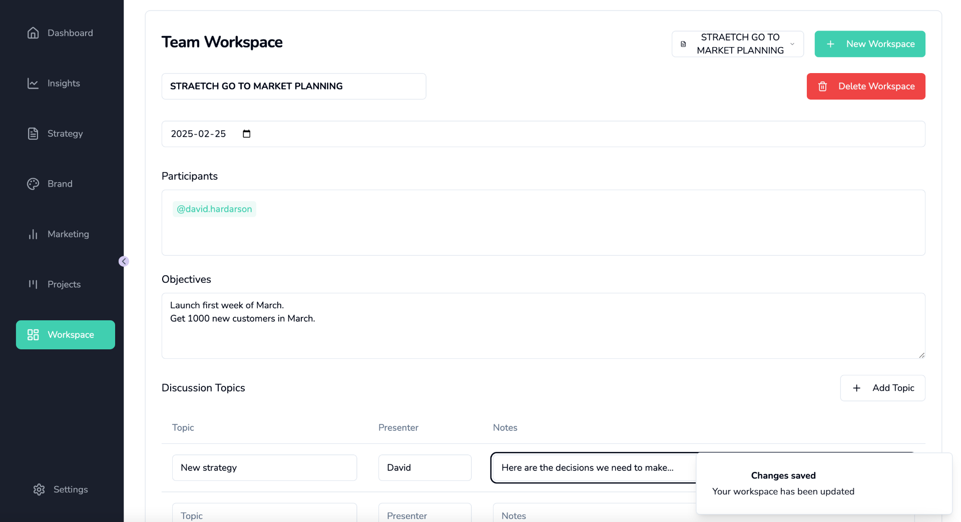 Product manager working with team